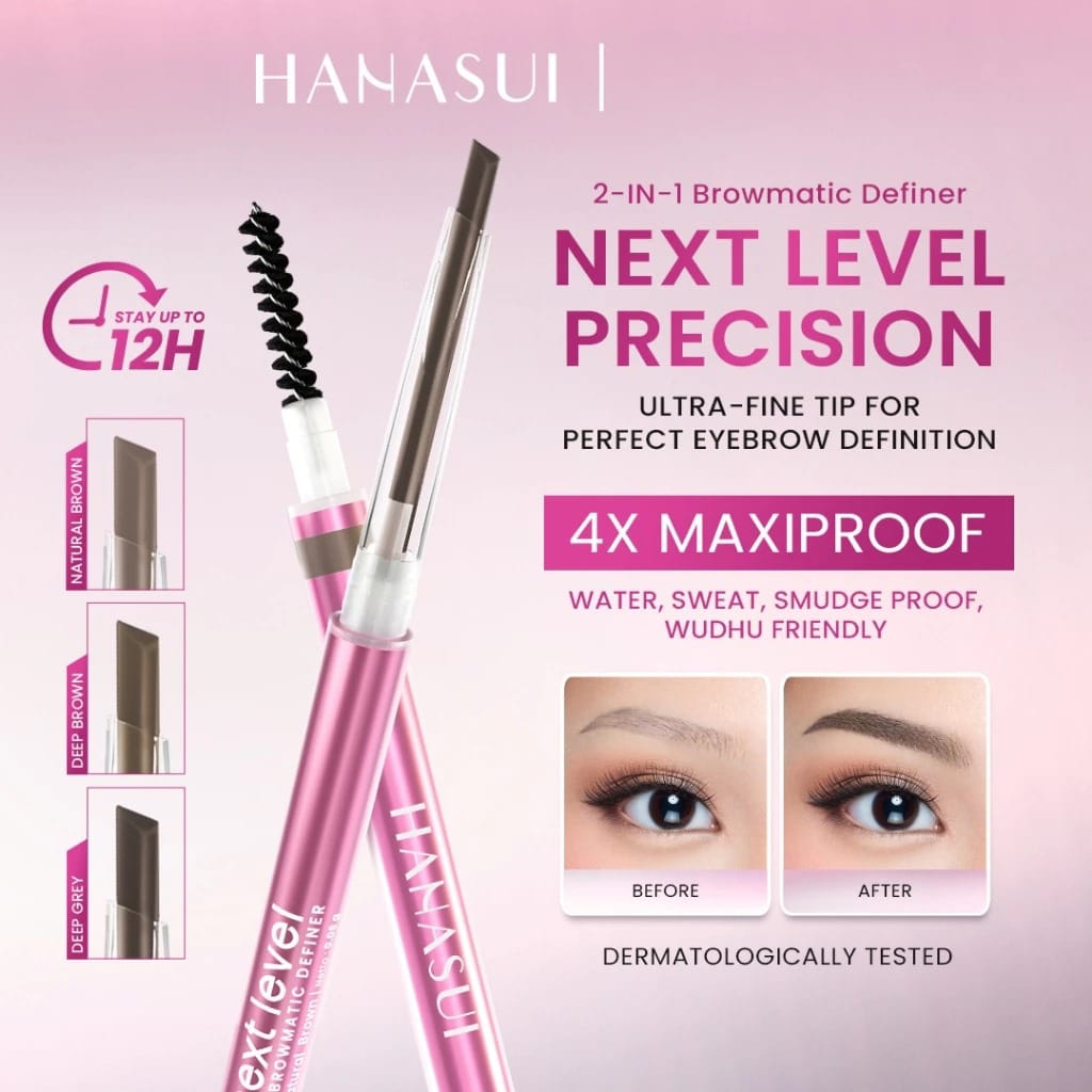 Hanasui Next Level 2in1 Browmatic Definer 0.06gr - 03 Deep Grey