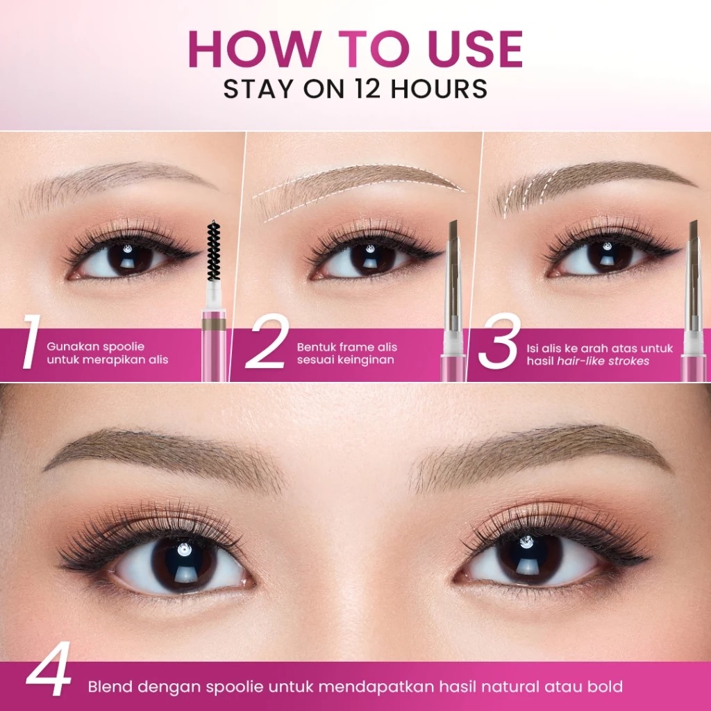 Hanasui Next Level 2in1 Browmatic Definer 0.06gr - 03 Deep Grey