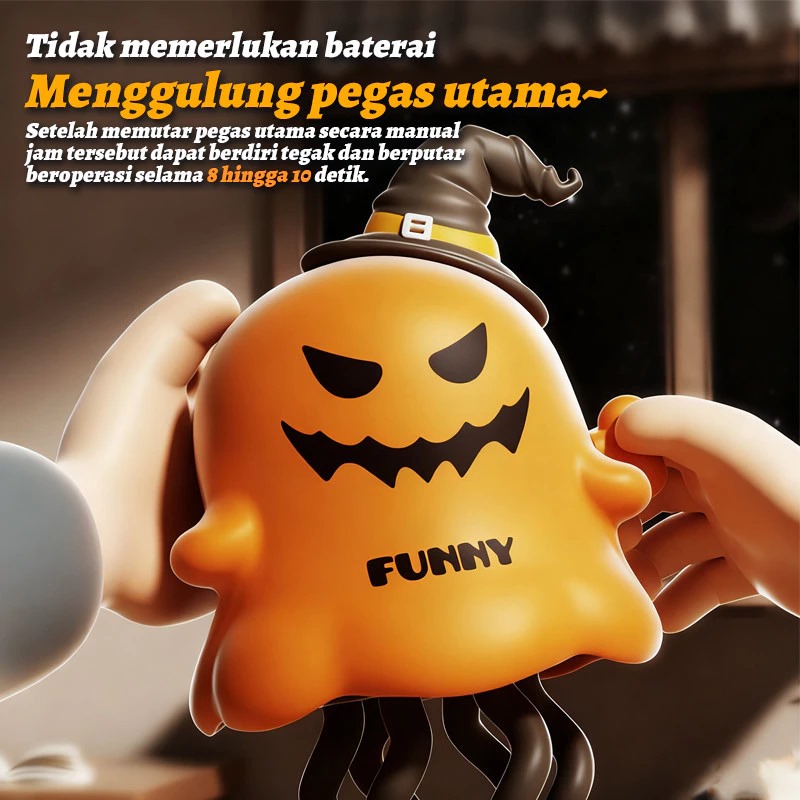 Mainan Ubur - Ubur Bergerak 12cm (DANCING CHRISTMAS) - PUTIH