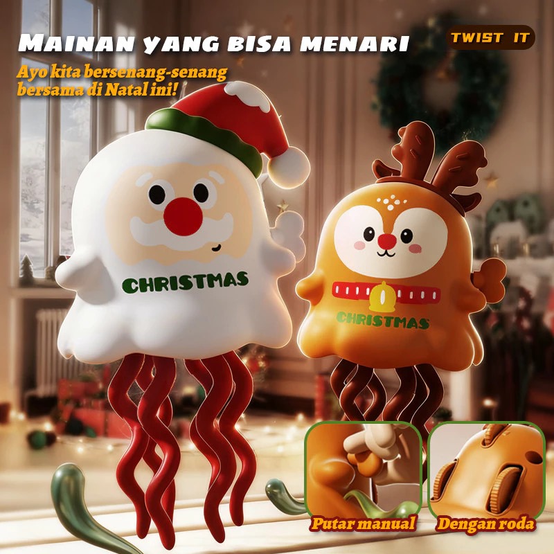 Mainan Ubur - Ubur Bergerak 12cm (DANCING GHOST) - PUTIH
