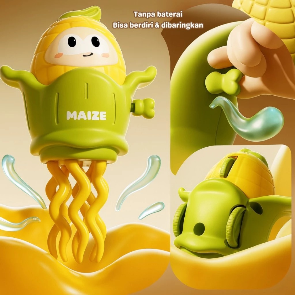 Mainan Ubur - Ubur Bergerak 12cm (DANCING GHOST) - ORANGE