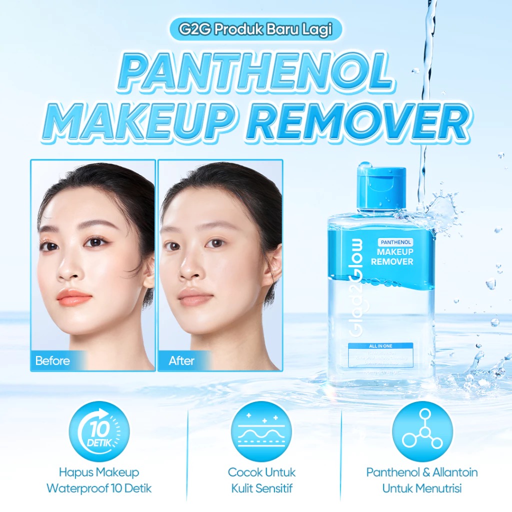 Glad 2 Glow All In One Makeup Remover 60ml - Panthenol