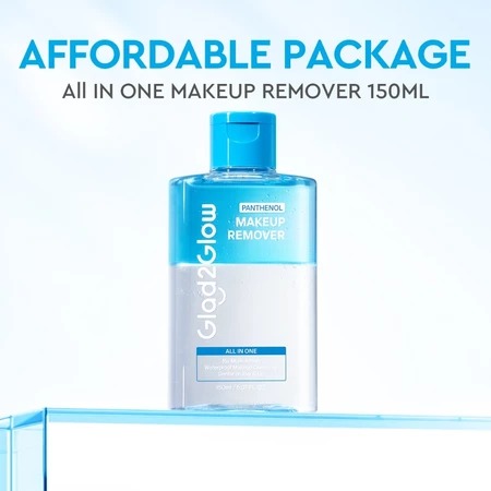 Glad 2 Glow All In One Makeup Remover 150ml - Panthenol Glad 2 Glow All In One Makeup Remover 150ml - Panthenol