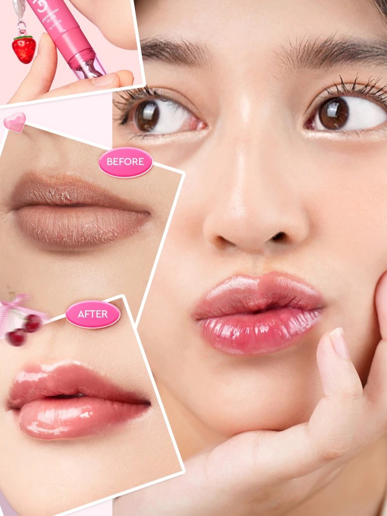 Glad 2 Glow Brightening Lip Serum 7gr - Strawberry Glaze