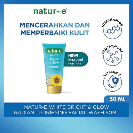 Natur-E White Bright & Glow Radiant Purifying Facial Wash 50ml