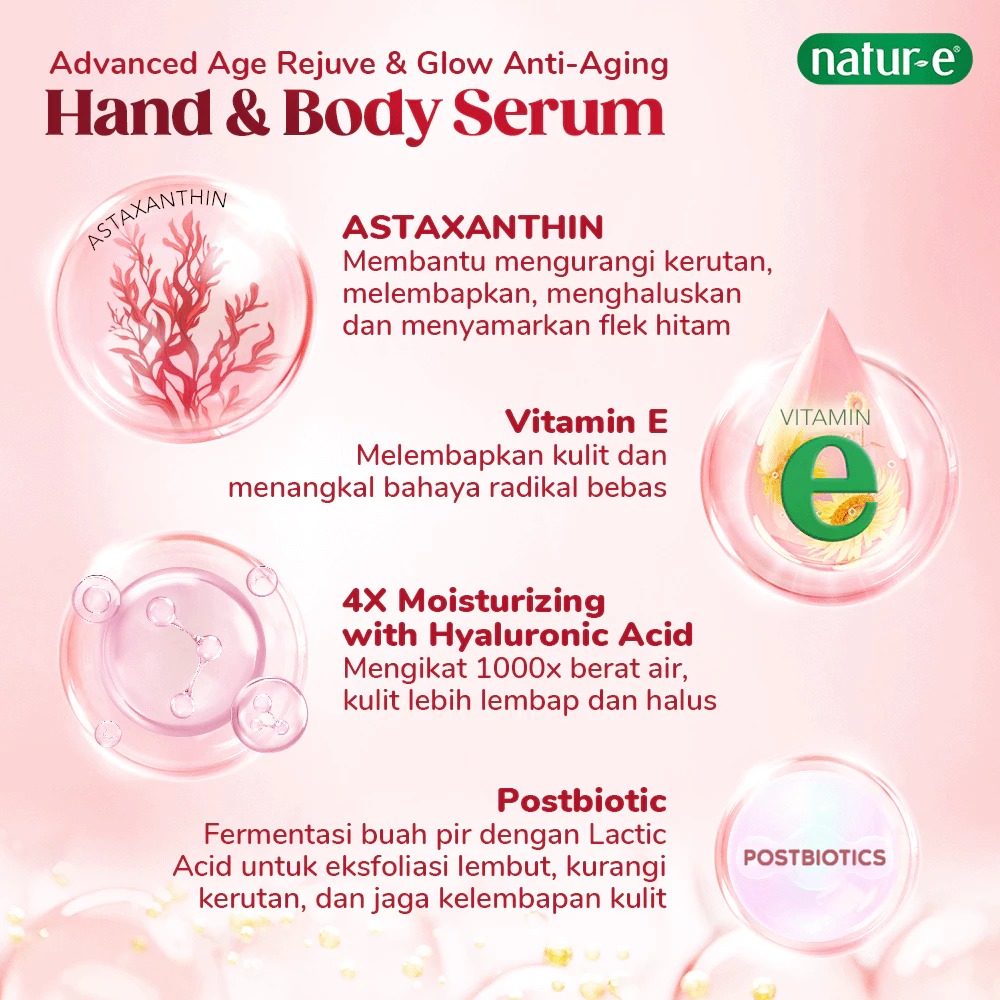 Natur-E Advanced Age-Rejuve & Glow Anti-Aging Hand & Body Serum 100ml