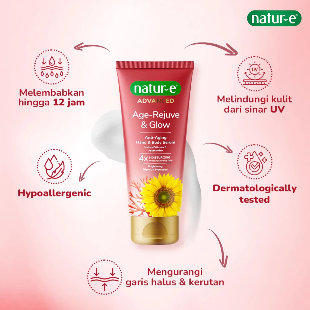 Natur-E Advanced Age-Rejuve & Glow Anti-Aging Hand & Body Serum 100ml