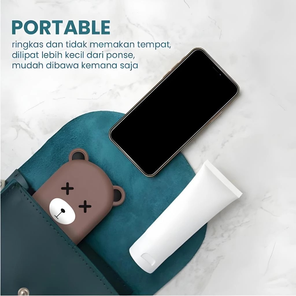 Desktop Phone Holder Karakter - PINK (Folding Stand HP)