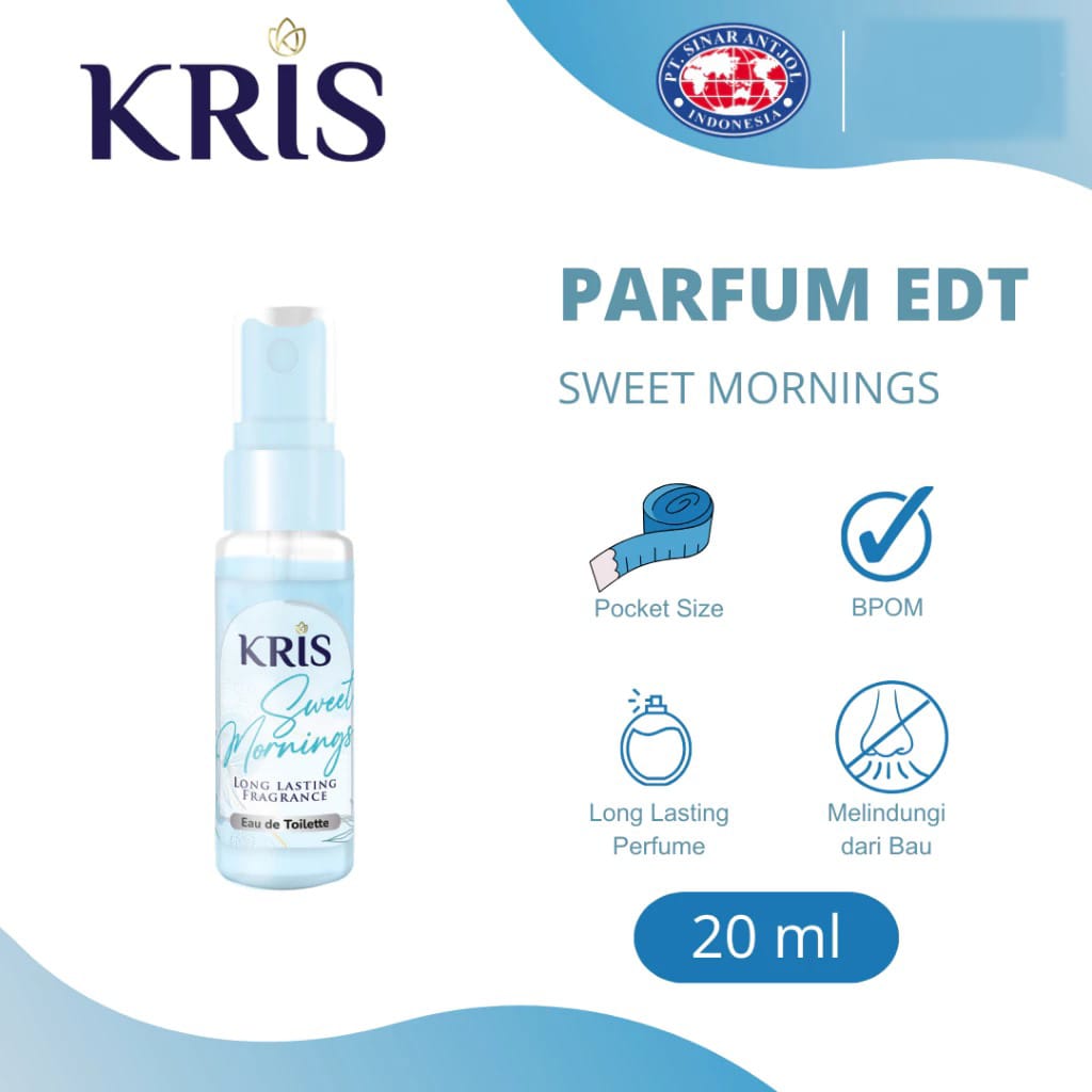 Kris Eau De Toilette Long Lasting Fragrance 20ml - Sweet Mornings
