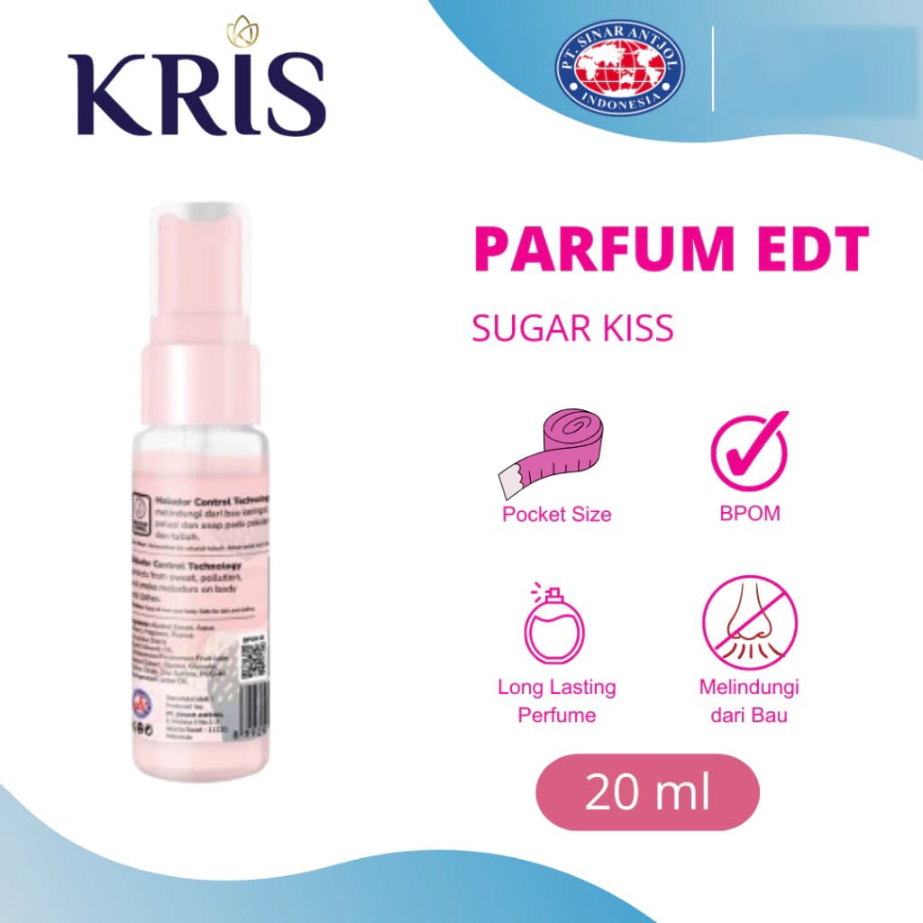 Kris Eau De Toilette Long Lasting Fragrance 20ml - Sugar Kiss