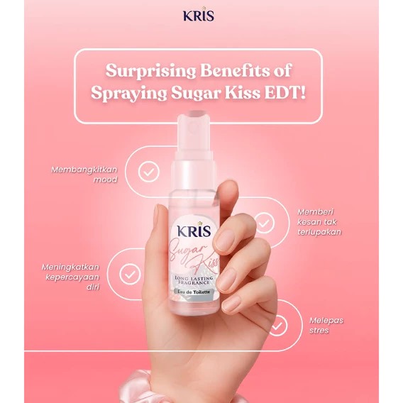 Kris Eau De Toilette Long Lasting Fragrance 20ml - Sugar Kiss