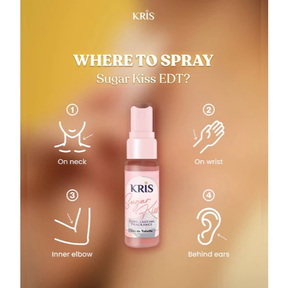 Kris Eau De Toilette Long Lasting Fragrance 20ml - Sugar Kiss