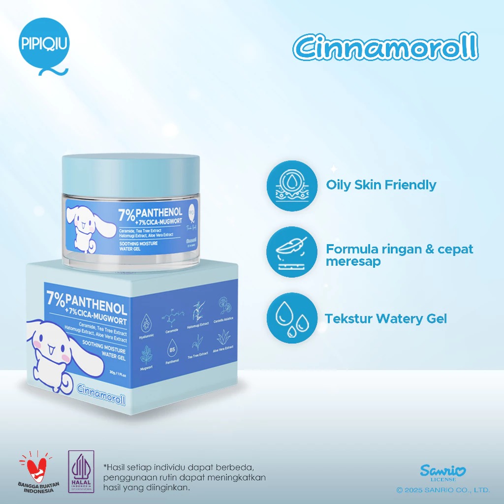 Pipiqiu 7% Panthenol Soothing Moisture Water Gel 30gr - Cinnamoroll