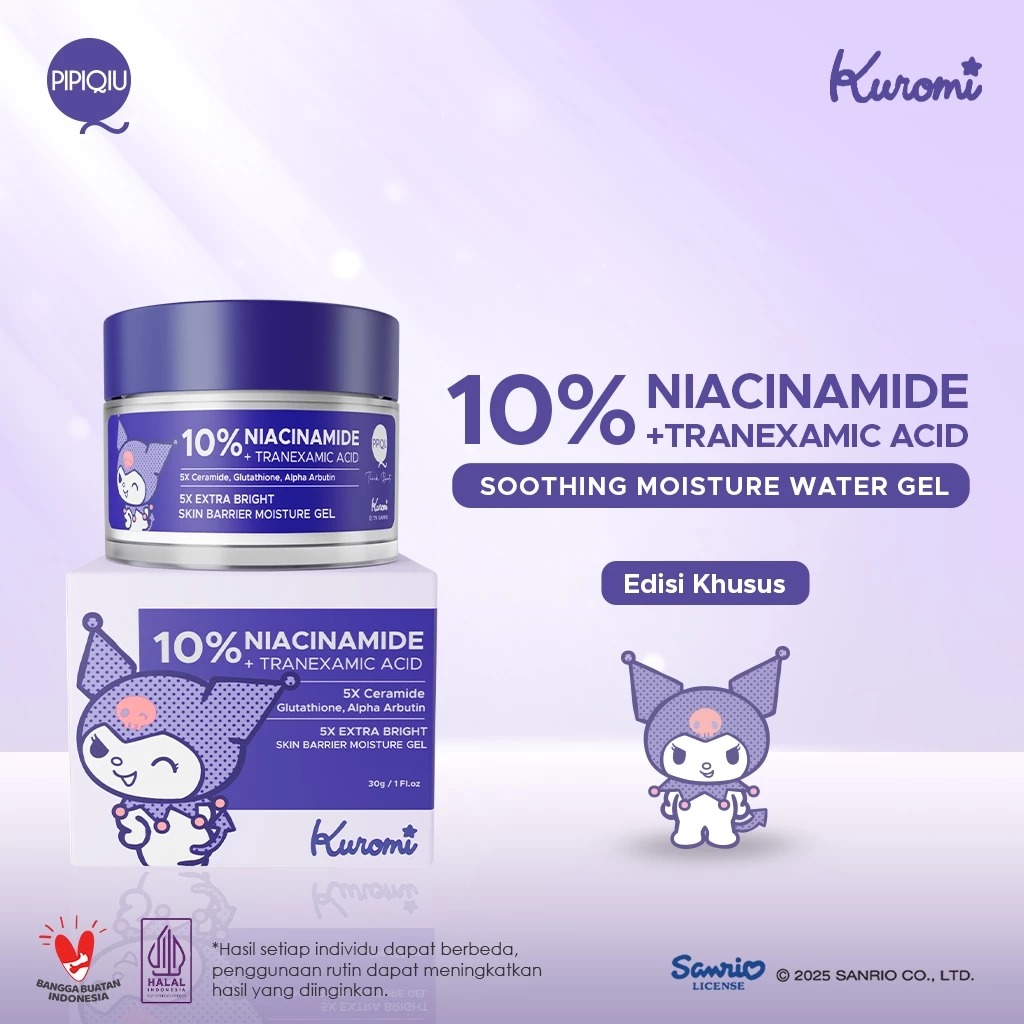 Pipiqiu 10% Niacinamide Skin Barrier Moisture Gel 30gr - Kuromi