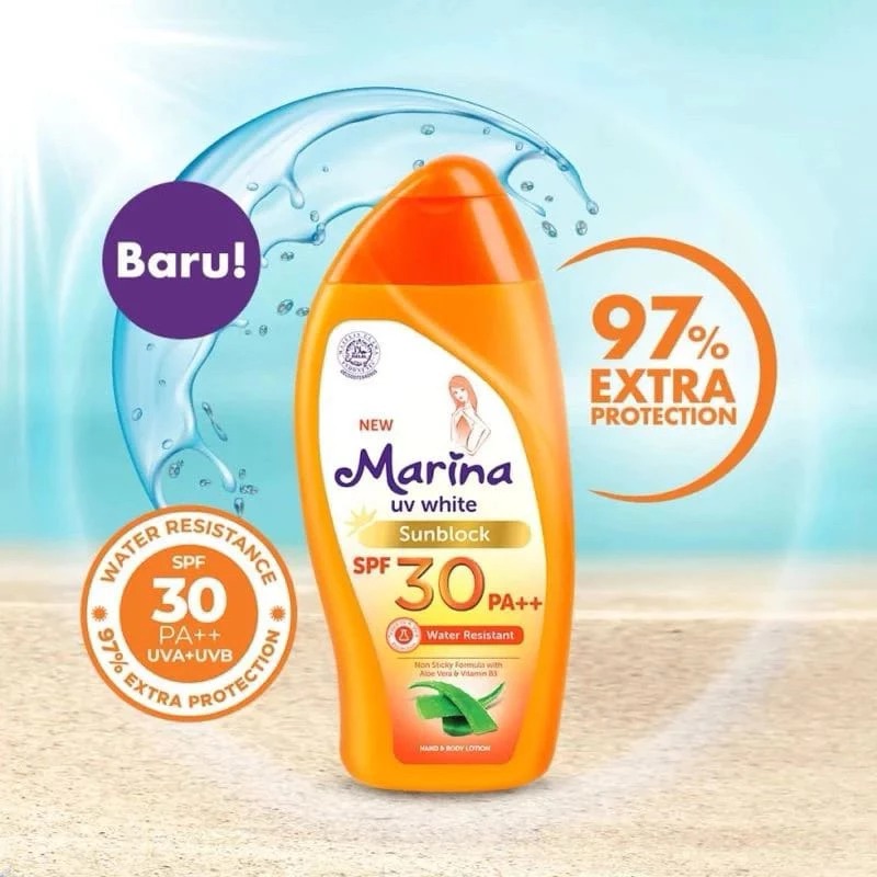 Marina Hand Body Lotion UV White Sunblock 85ml