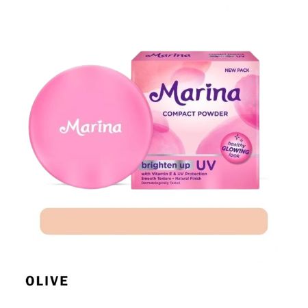 Marina Compact Powder UV Brighten Up - Olive