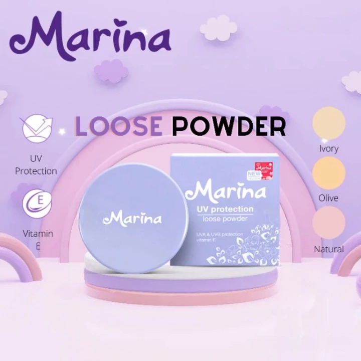Marina Loose Powder UV Protection - Ivory