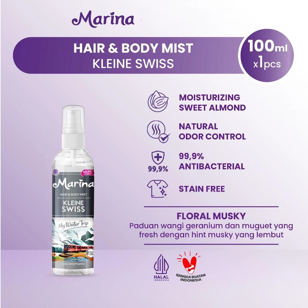 Marina Hair & Body Mist 100ml - White