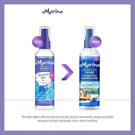 Marina Hijab Hair & Body Mist 100ml - Blue