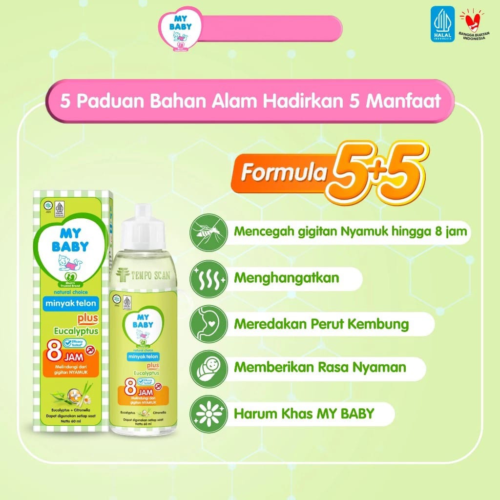 My Baby Minyak Telon Plus 60ml