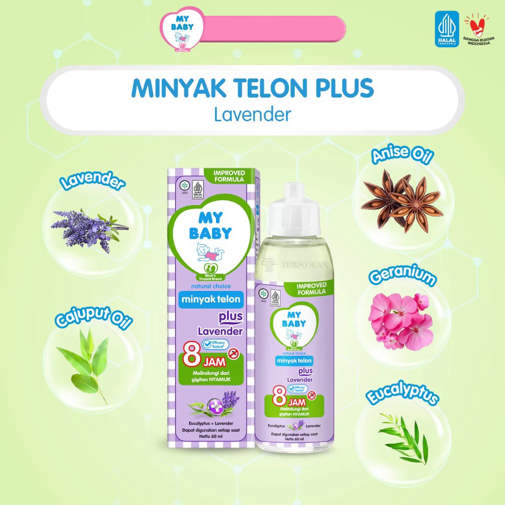 My Baby Minyak Telon Plus 150ml - Lavender