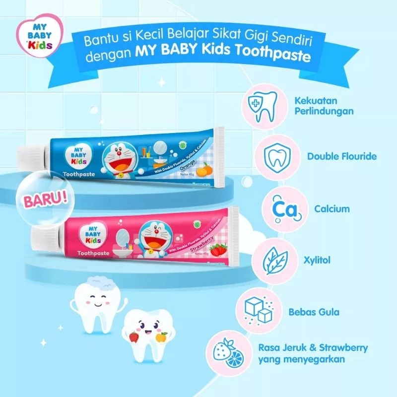 My Baby Kids Toothpaste 45gr - Strawberry