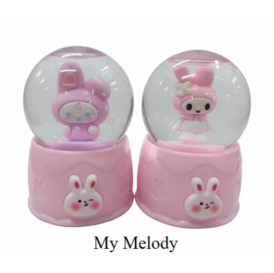Mainan Slime Snowball / Pajangan Bola Kaca - My Melody