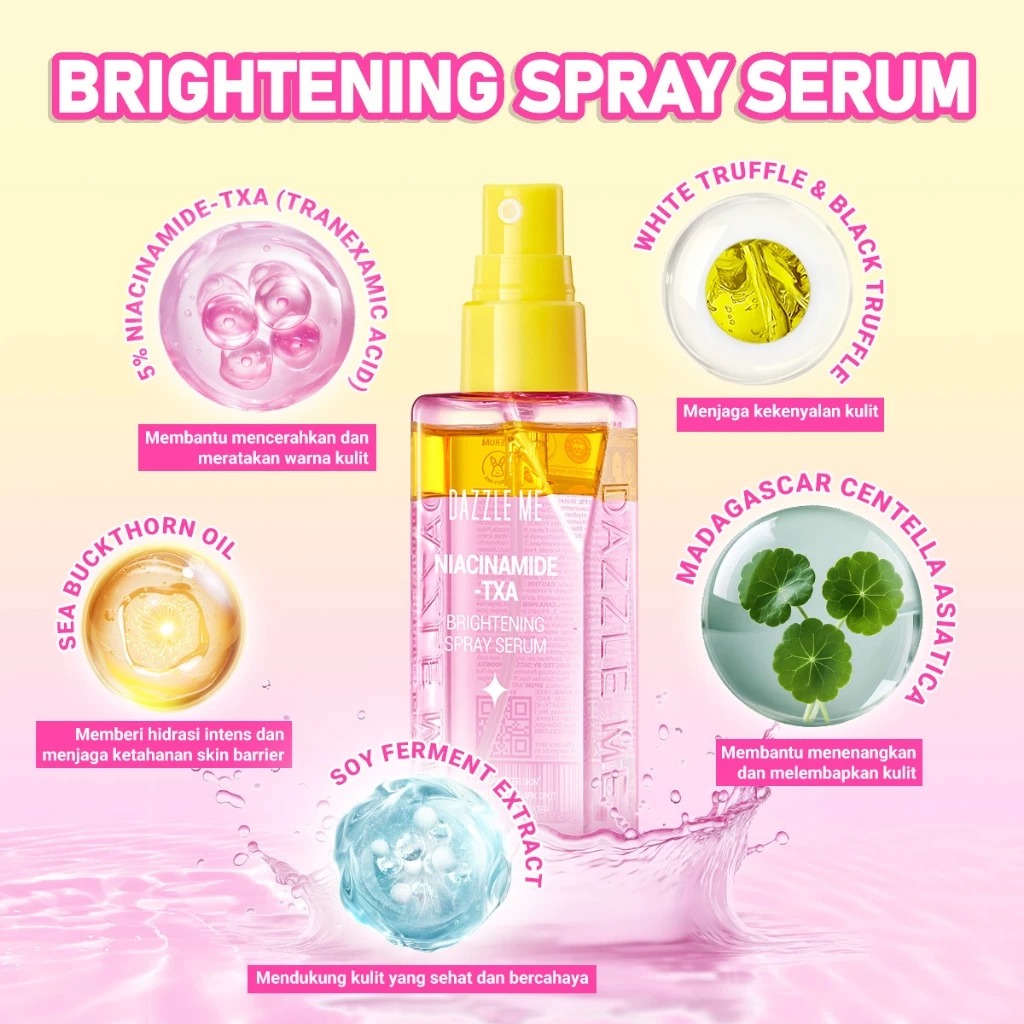 Dazzle Me Niacinamide - TXA Brightening Spray Serum 80ml