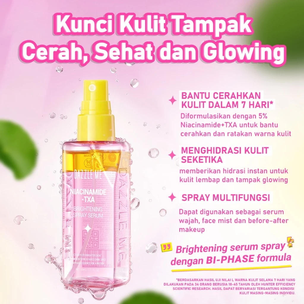 Dazzle Me Niacinamide - TXA Brightening Spray Serum 80ml
