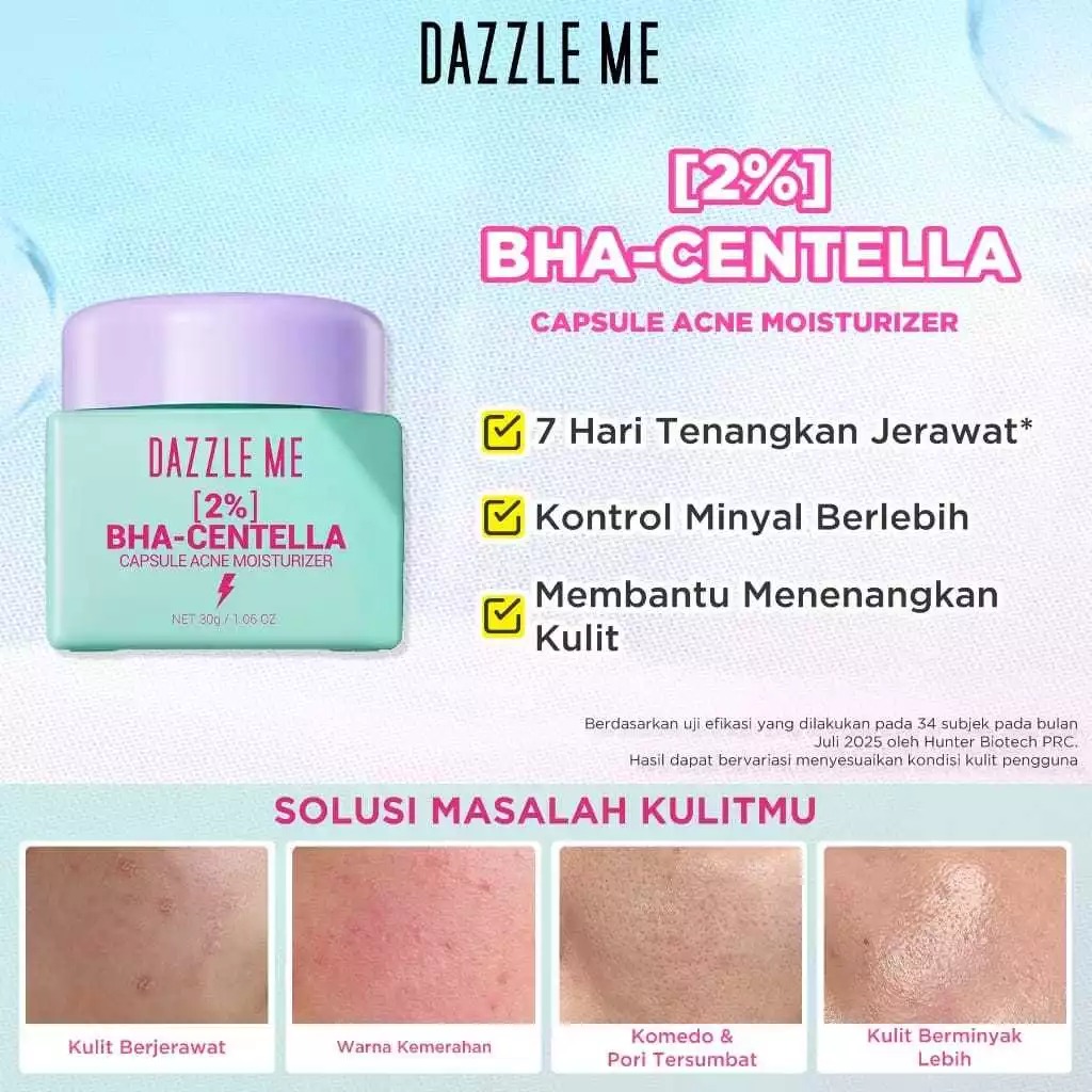 Dazzle Me 2% BHA - Centella Capsule Acne Moisturizer 30gr