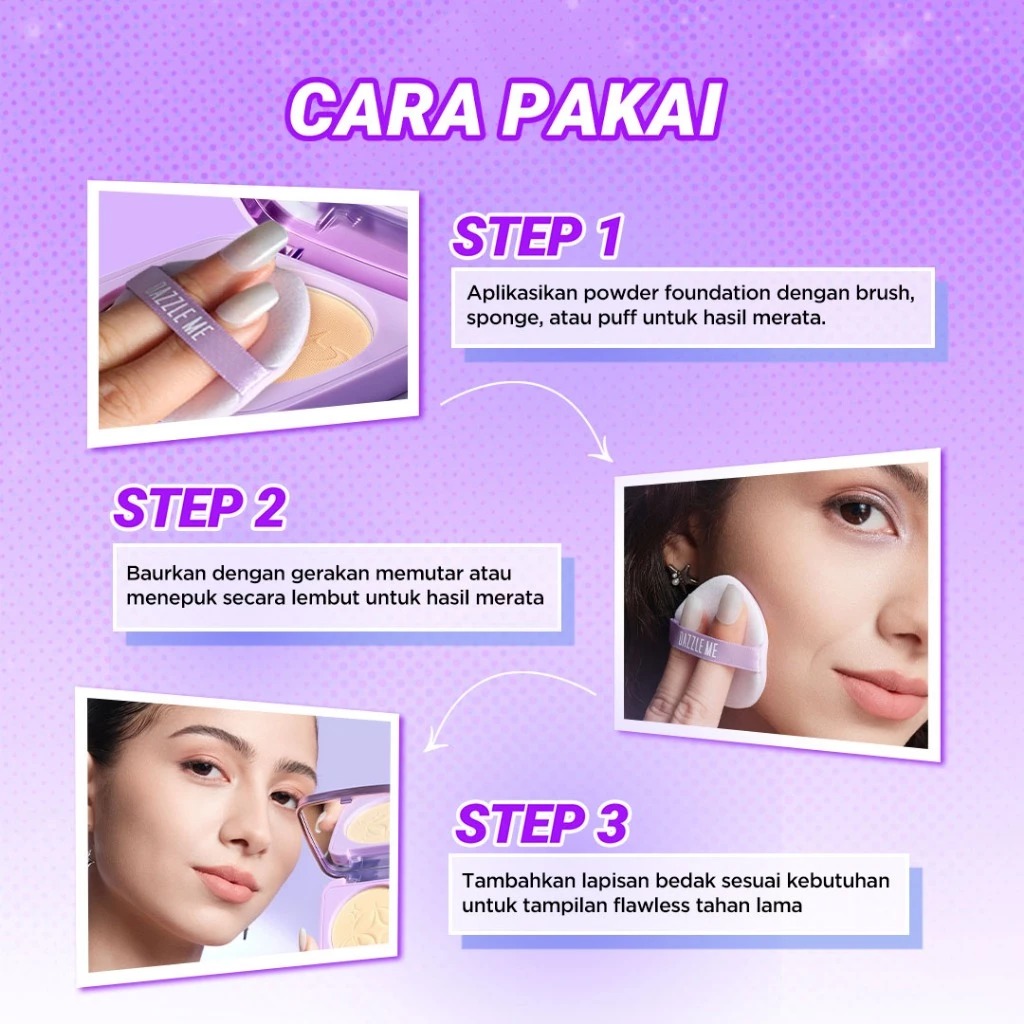 Dazzle Me Cover Me Serum Powder Foundation SPF35 PA+++ 6gr - C02 Light Pearl