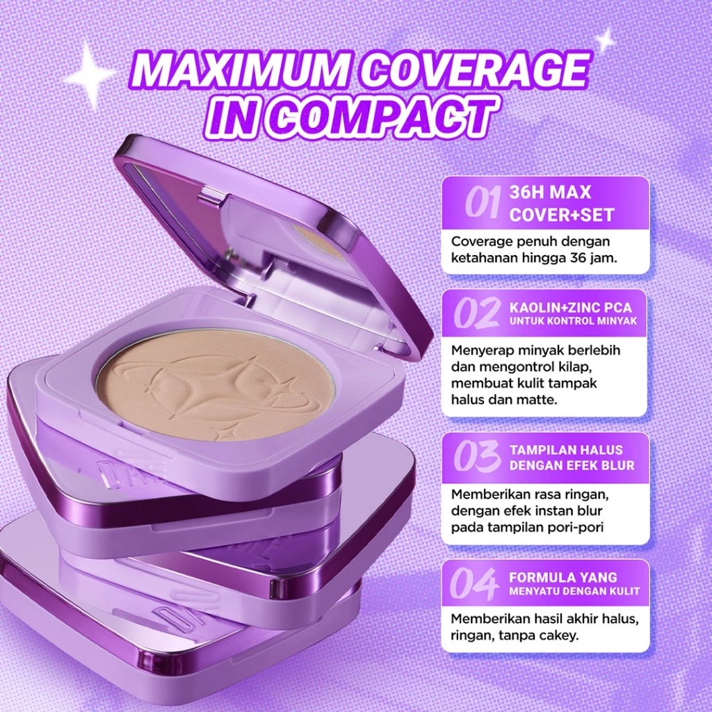 Dazzle Me Cover Me Serum Powder Foundation SPF35 PA+++ 6gr - C04 Pink Beige