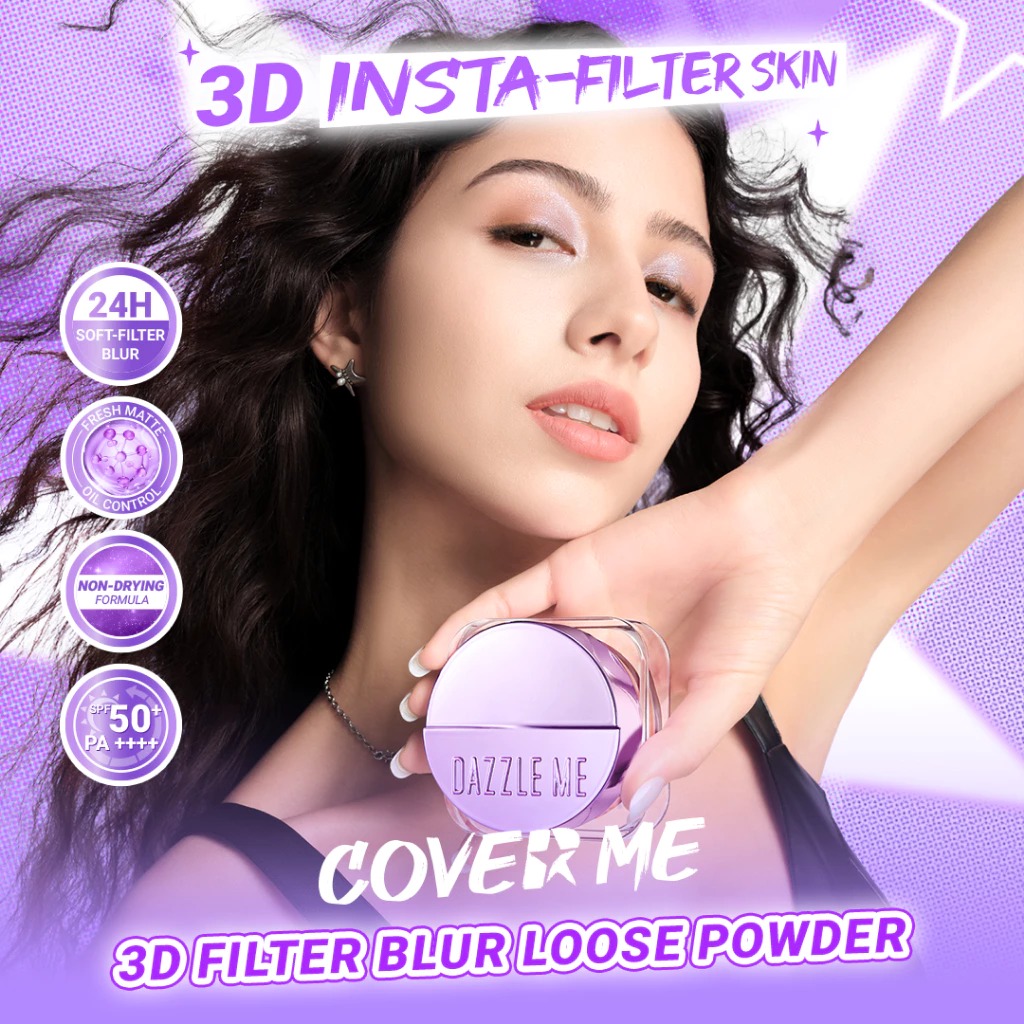 Dazzle Me Cover Me 3D Filter Blur Loose Powder SPF50+ PA++++ 10gr - N02 Ivory