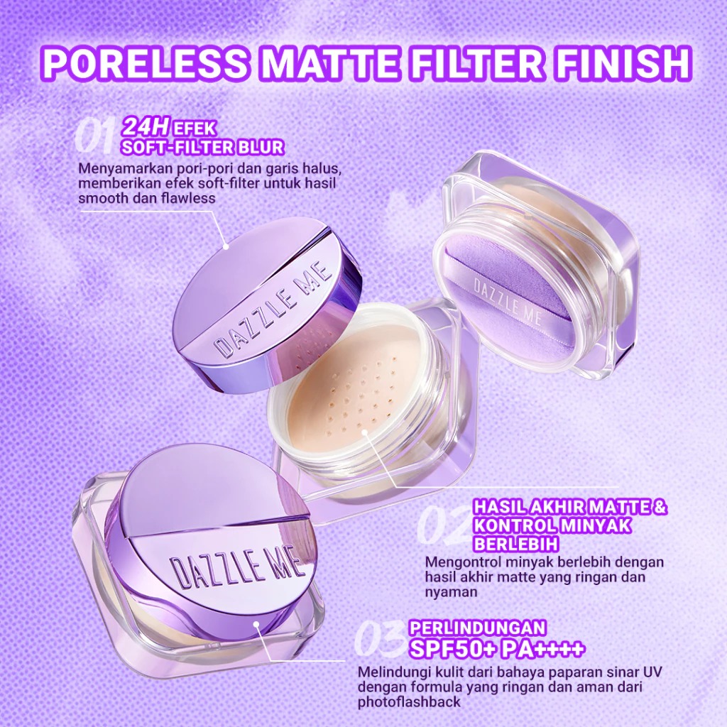 Dazzle Me Cover Me 3D Filter Blur Loose Powder SPF50+ PA++++ 10gr - W03 Sand