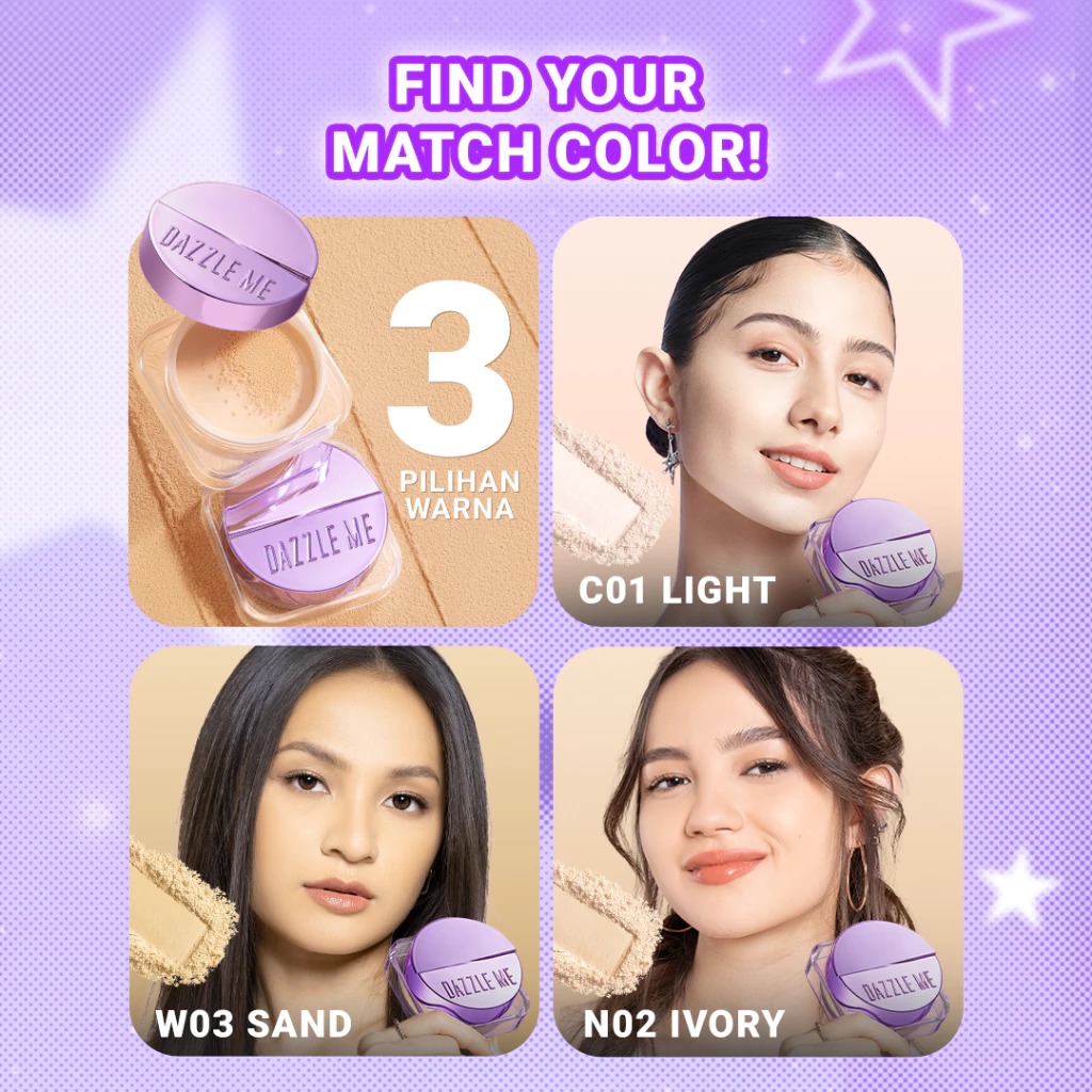 Dazzle Me Cover Me 3D Filter Blur Loose Powder SPF50+ PA++++ 10gr - W03 Sand