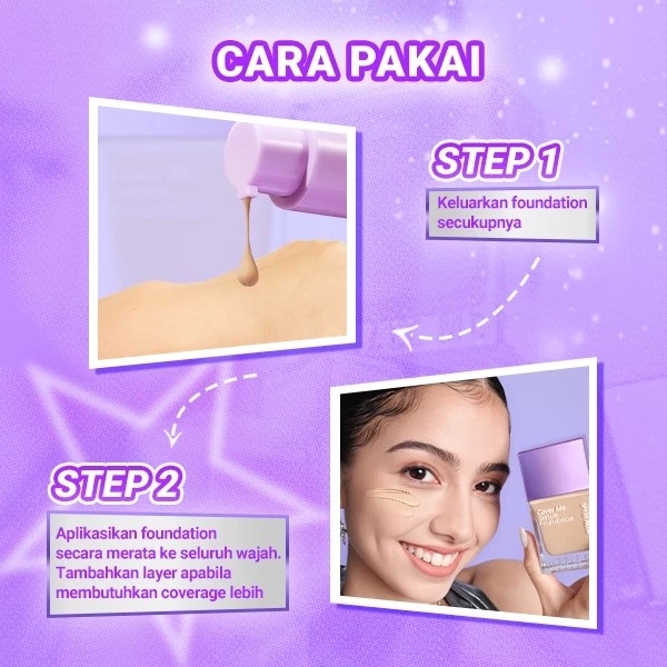 Dazzle Me Cover Me Serum Foundation SPF35 PA+++ 25ml - C02 Light Pearl