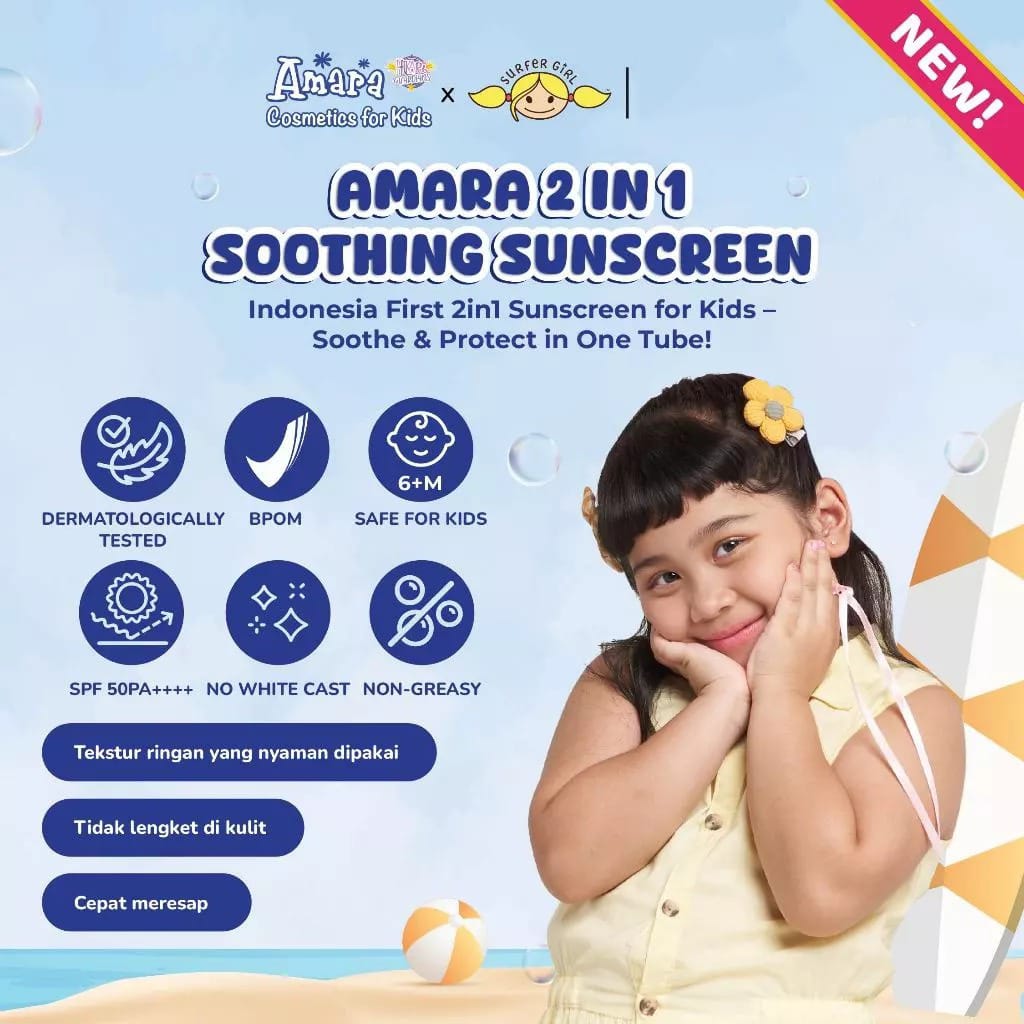 Amara 2in1 Soothing Sunscreen SPF50 PA++++  20ml
