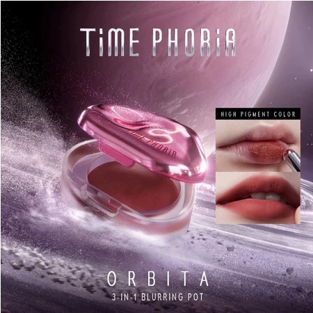 Time Phoria Orbita Lip And Cheek Blurring Pot 3in1 4gr - 002 Aelia
