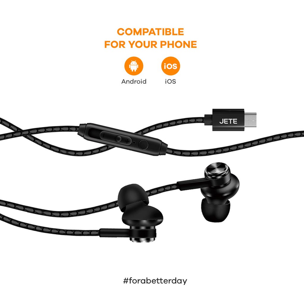 JETE Handsfree HX1 - Colokan Type C