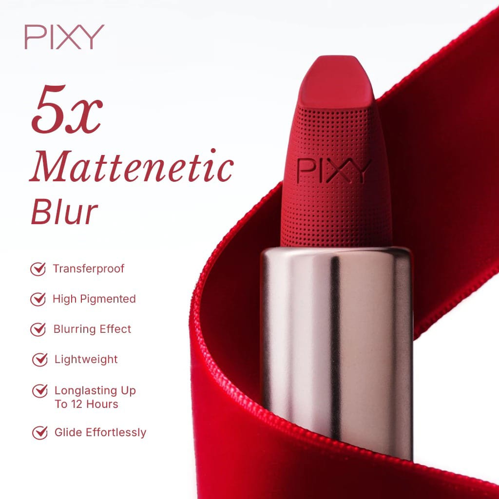 Pixy Mattenetic Transferproof Lipstick 3gr - 03 Pinkpulse