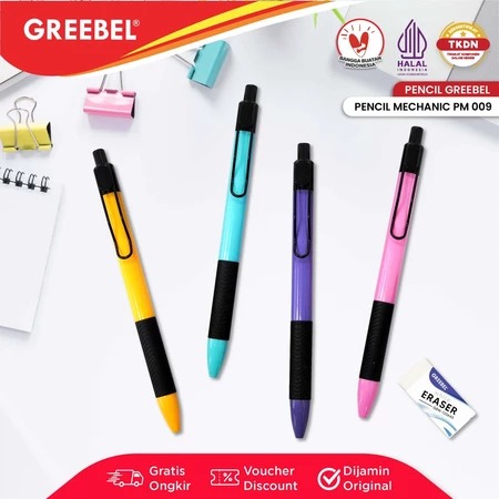 GREEBEL Mechanical Pencil 0.5mm - (Sketch PM-009) Pensil Mekanik Berkualitas