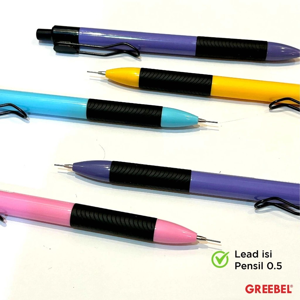 GREEBEL Mechanical Pencil 0.5mm - (Sketch PM-009) Pensil Mekanik Berkualitas