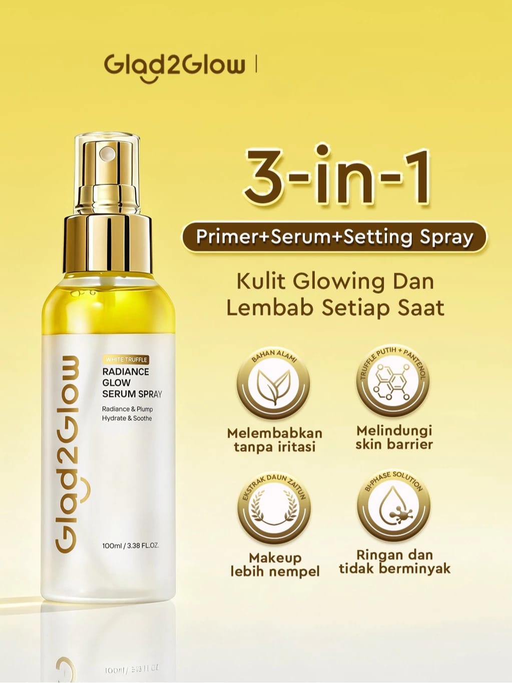 Glad 2 Glow White Truffle Radiance Glow Serum Spray 100ml