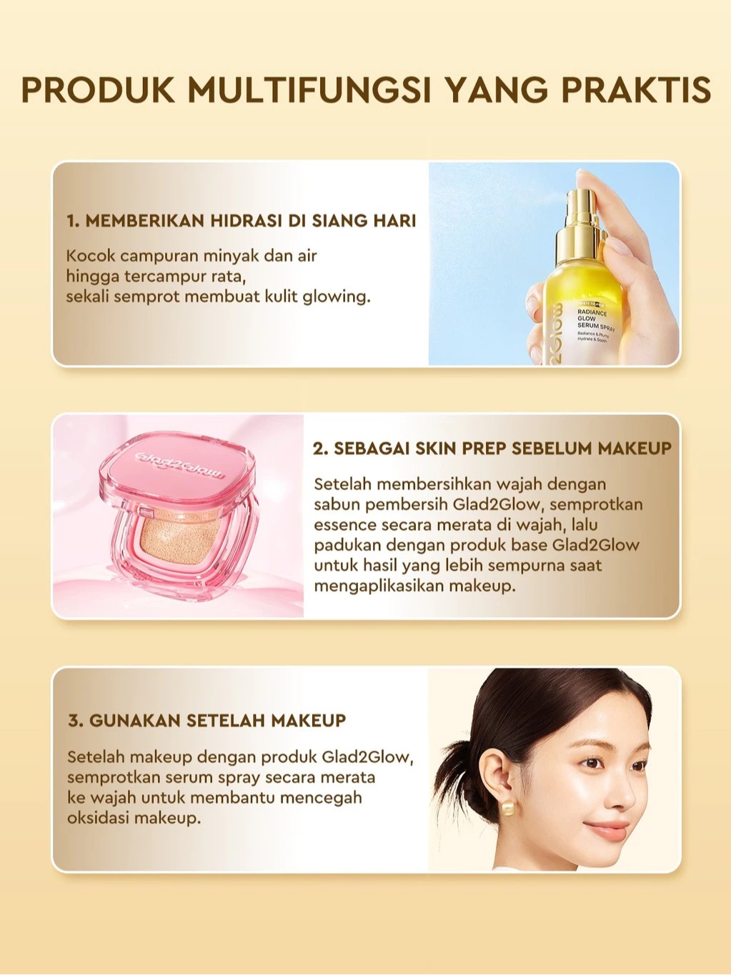 Glad 2 Glow White Truffle Radiance Glow Serum Spray 100ml