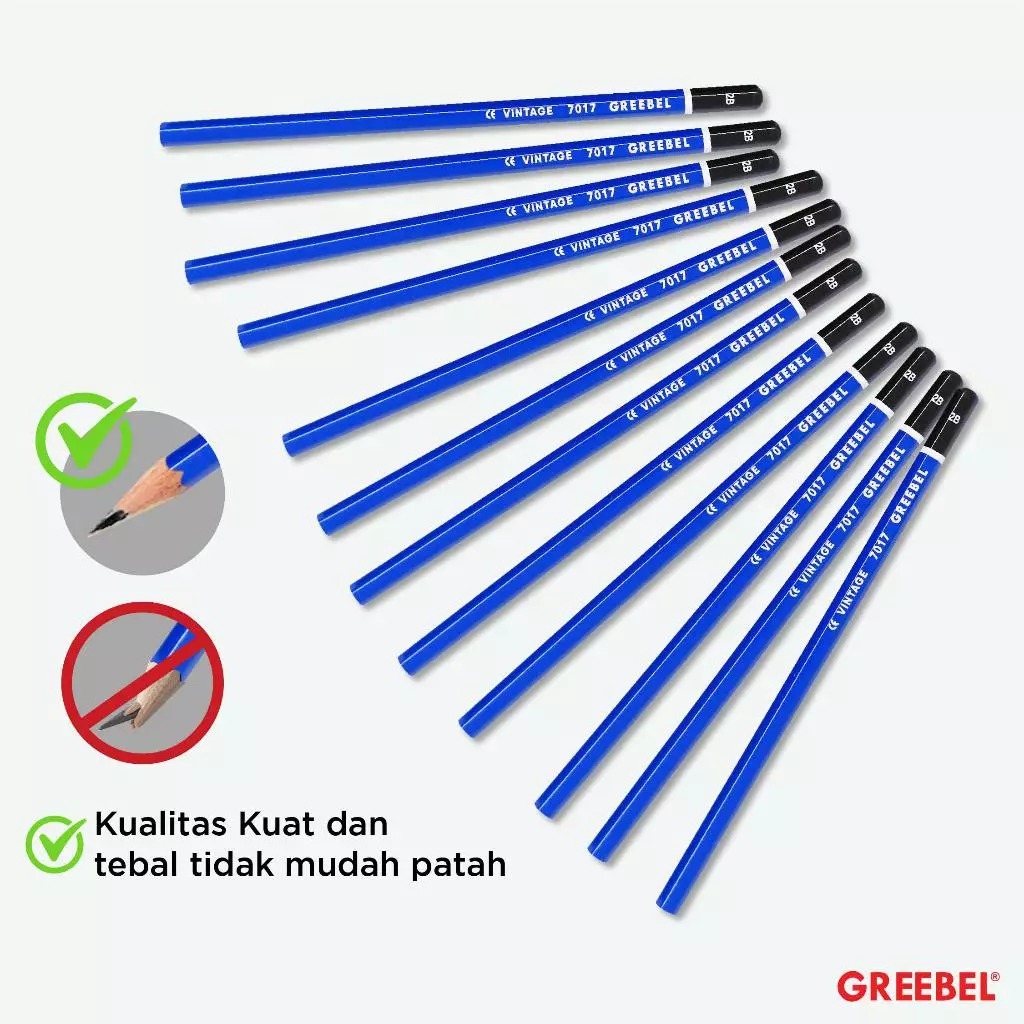 GREEBEL Pensil Kayu 2B - 7017 Vintage
