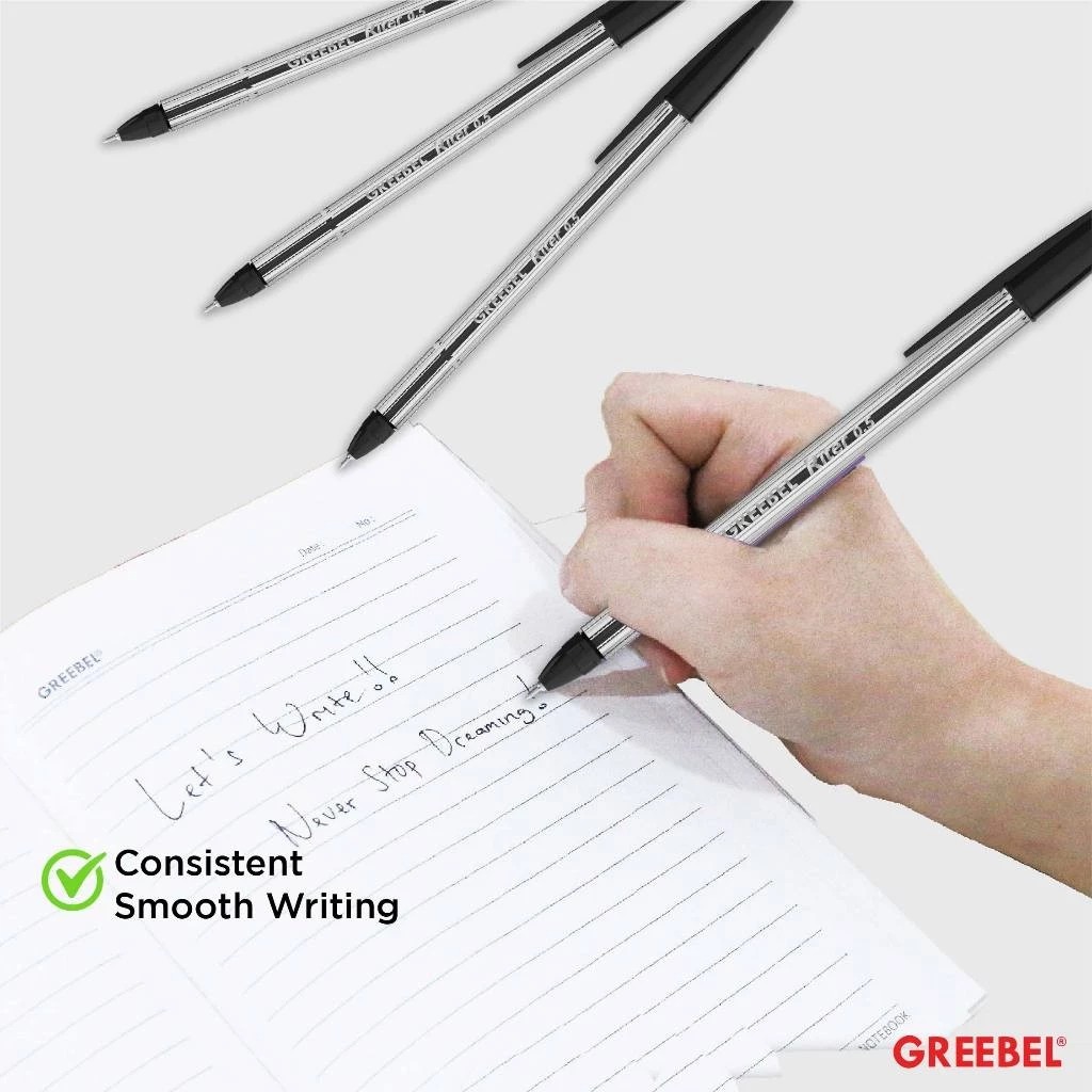 GREEBEL Ballpoint 0.5mm (Pulpen Tinta Premium) - RITER BLACK