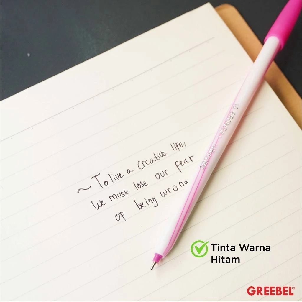 (PAKET ISI 12) GREEBEL Ballpoint 0.5mm (Pulpen Tinta Premium) - TRENDEE