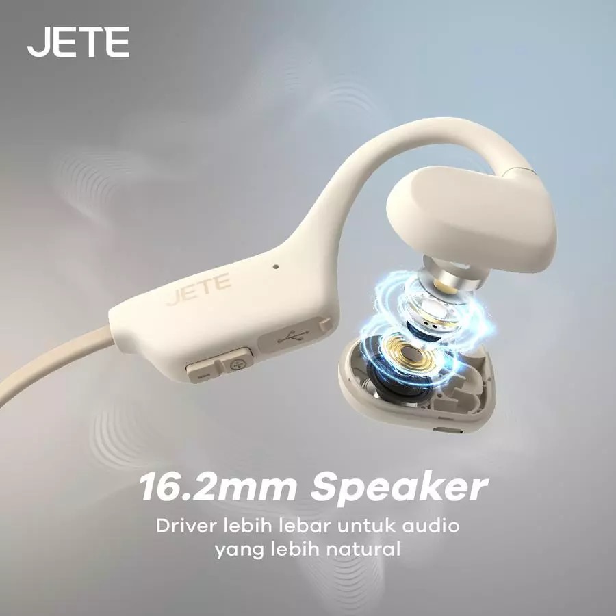 JETE Handsfree Bluetooth OpenTune - Grey Black JETE Handsfree Bluetooth OpenTune - Grey Black