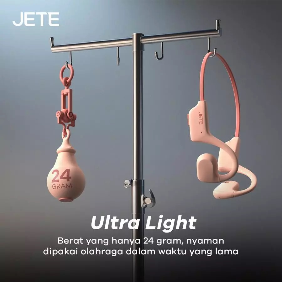 JETE Handsfree Bluetooth OpenTune - Grey Black JETE Handsfree Bluetooth OpenTune - Grey Black