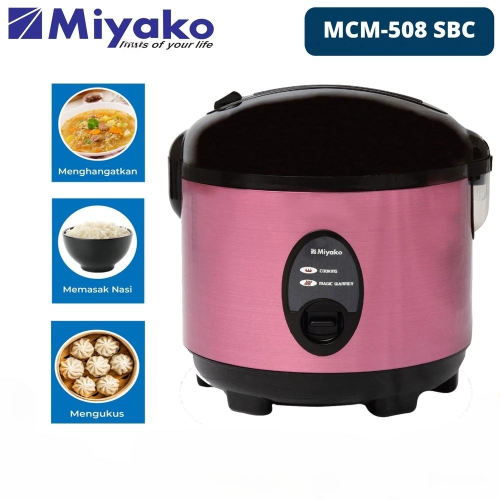 Miyako Rice Cooker MCM-508 SBC Ungu (Magic Warmer Plus) 1.8L - Penanak Nasi Serbaguna
